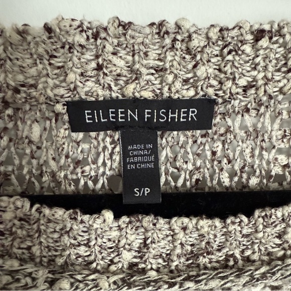 Eileen Fisher | 100% Cotton Chunky Knit Sweater - Size S/P - Picture 6 of 6